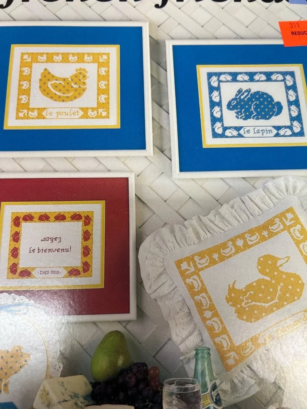 Barnyard & Country-Themed Cross-Stitch & Plastic Canvas Pattern 4  Book Set